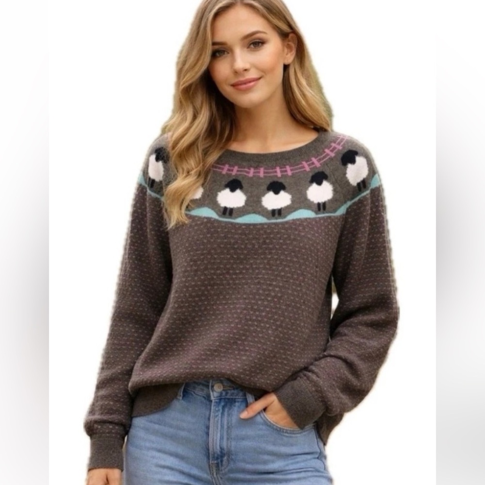 Talbots Classic Sweater w/Sheep